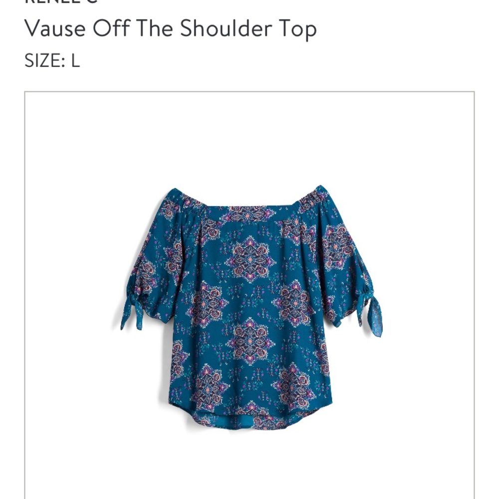 Off the shoulder floral top - Picture 2 of 2